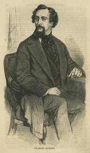 Charles Dickens, vyrytý Bobbettem-Hooperem, z Harper