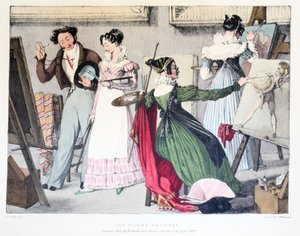 Les Dames Artistes, publikoval Rodwell a Martin, 1820 od John James Chalon