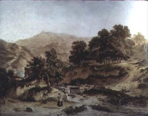 Velšská krajina od John James Chalon
