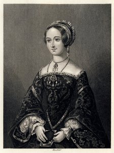 Marguerite de Navarre, královna choť Jindřicha II Navarrského, 1864. od John James Hinchcliff