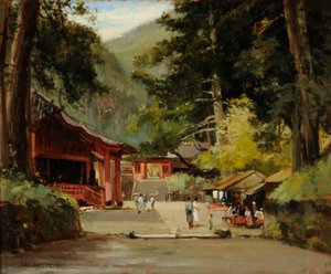 Vstup do mauzolea Jyemiten, Nikko, Japonsko