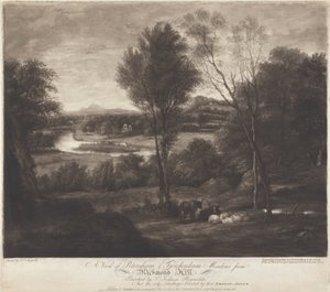 Pohled na Petersham & Twickenham Meadows z Richmond Hill