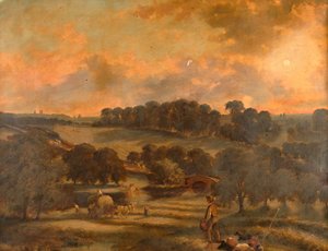 Haytime, Hamstead Mill, Handsworth, Staffordshire, 1850-1908. od John Joseph Hughes