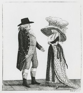 Kapitán Dalrymple a Penelope Macdonaldová, 1787 od John Kay
