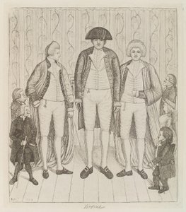 Charles Byrne; James Burnett, Lord Monboddo; William Richardson; John Bell; Baillie Kyd John Kay od John Kay