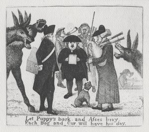 Nechte štěňata štěkat a osly hýkat, každý pes a kurva budou mít svůj den, 1784