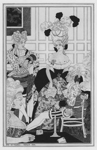 Ilustrace pro The Way of the World od Williama Congreve (litho) od John Kettelwell