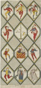 Betley Glass Window - Morris Dancers: rytina, nd [1751-1790] (tisk) od John Keyse Sherwin