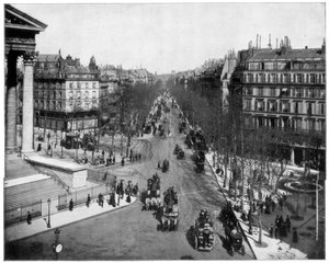 Boulevard de la Madeleine, Paříž, konec 19. století
