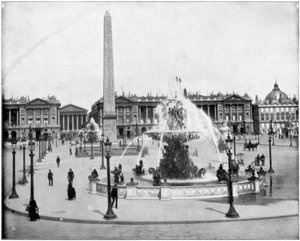 Place de la Concorde, Paříž, konec 19. století