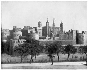 Tower of London, Anglie, konec 19. století. od John L. Stoddard