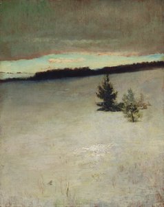 Sněhové pole, ráno, Roxbury od John La Farge