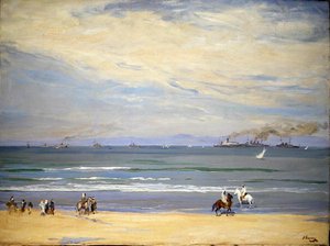 Francouzské dělové čluny, Tanger Bay od John Lavery