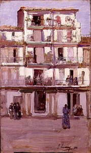 Dům v Tangeru (olej na plátně) od John Lavery