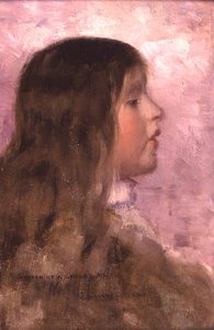 Náčrt dětské hlavy od John Lavery