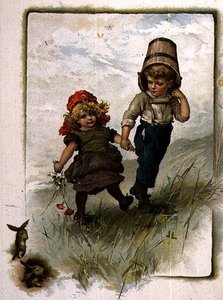 Jack a Jill, z ilustrované knihy říkanek pro děti od John Lawson