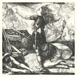 The Death of King Warwolf (rytina) od John Lawson