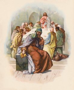 Poslední večeře (barevná litografie) od John Lawson