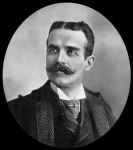John Lawson Stoddard (1850-1931) americký spisovatel (černobílá fotografie)