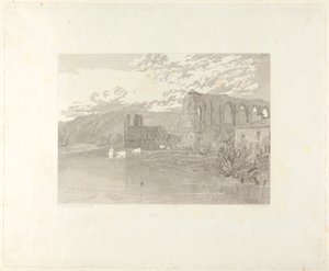 Opatství sv. Agathy, Easby od John Le Keux