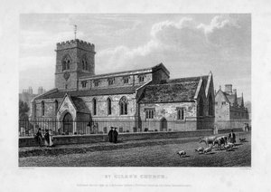 Kostel St Giles, Oxford, 1834. od John Le Keux