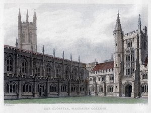 Klášter, Magdalen College, Oxfordská univerzita, 19. století.