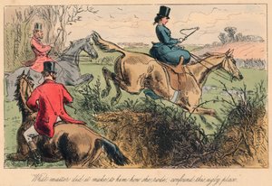 „Co mu záleželo na tom, jak jela, zmátla tohle ošklivé místo“, 1865. Umělci: John Leech, Hablot Knight Browne. od John Leech, Hablot Knight Browne