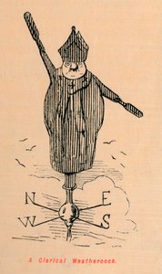 Clerical Weathercock, c1860, c1860 od John Leech