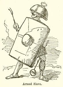 Armed Slave (rytina) od John Leech