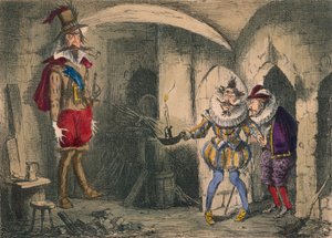 Objev Guida Fawkese Suffolkem a Mounteaglem, 1850 od John Leech