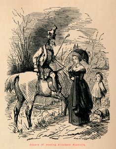 Edward IV, setkání s Elizabeth Woodville, c1860, c1860. od John Leech