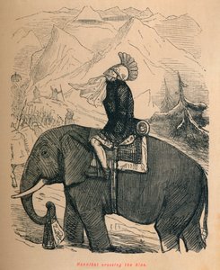 Hannibal překračující Alpy, 1852 od John Leech