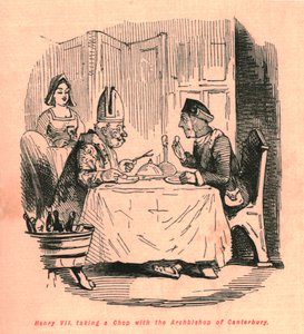 Jindřich VII., který si poradil s arcibiskupem z Canterbury, 1897. od John Leech