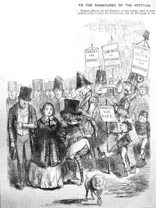Jak mohl vypadat chartistický průvod, 1848