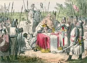 Král Jan podepsal Magna Chartu od John Leech