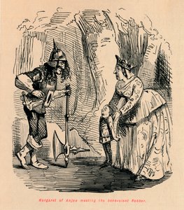 Setkání Margaret z Anjou s dobrotivým Loupežníkem, od John Leech