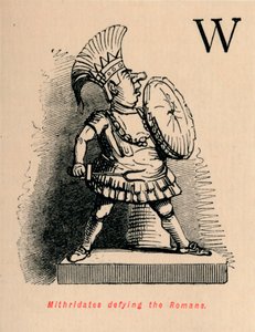 Mithridates vzdorující Římanům, 1852 od John Leech