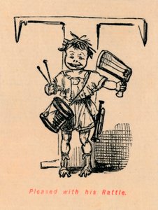 Potěšen svým Rattlem, 1852 od John Leech