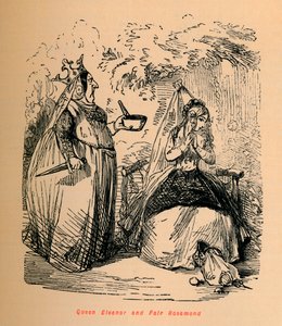 Královna Eleanor a Fair Rosamond, c1860, c1860 od John Leech