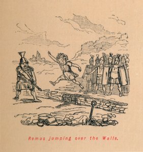 Remus skákání přes hradby, 1852 od John Leech
