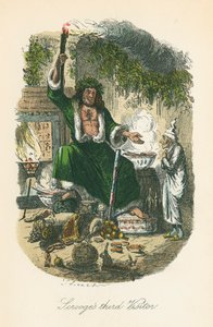 Scéna z Vánoční koledy od Charlese Dickense, 1843 od John Leech