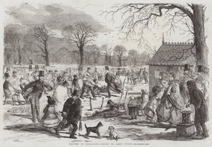 Bruslení v Hyde-Parku od John Leech