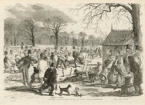 Bruslení v Hyde Parku od John Leech