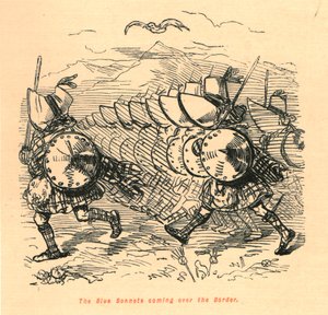 The Blue Bonnets coming over the Border, 1897. od John Leech