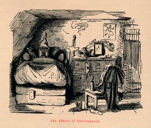 Účinky extravagance, c1860, c1860 od John Leech