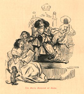 Veselý panovník doma, 1897. od John Leech