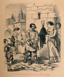 Římané oblečení obyvateli Capua, 1852 od John Leech