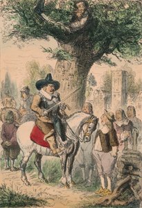 Royal Oak, rodina Penderellových netuší, kde je Charles!!!, 1850 od John Leech