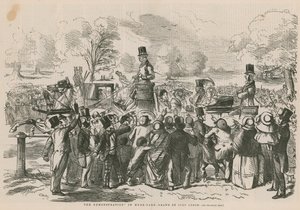 Demonstrace v Hyde Parku od John Leech