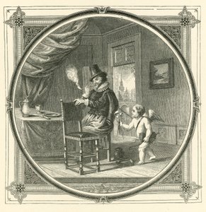 Kouř je jídlo milenců (rytina) od John Leighton